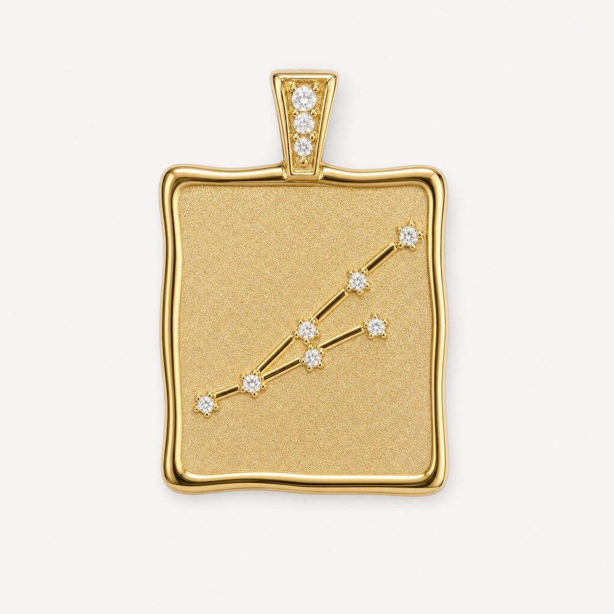 Constellation Tag Pendant – Aries, 18k yellow gold