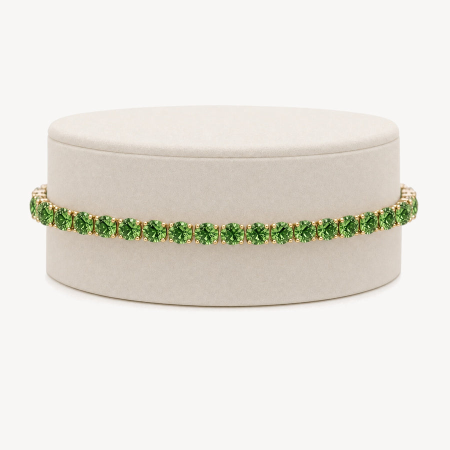 Chrome Tourmaline Tennis Bracelet