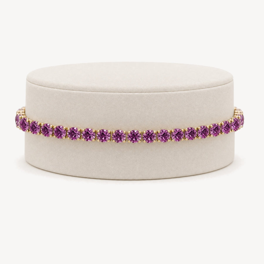 Grape Garnet Tennis Bracelet