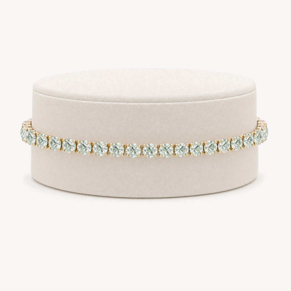 Mint Garnet Tennis Bracelet