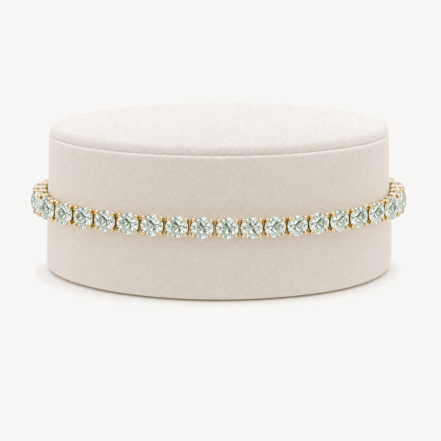 Mint Garnet Tennis Bracelet
