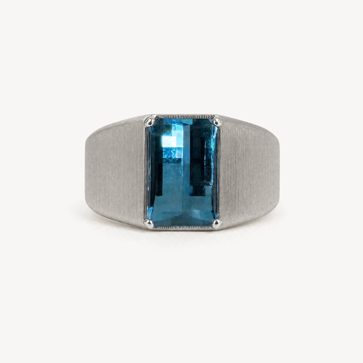 Topaz Pixel Ring, front
